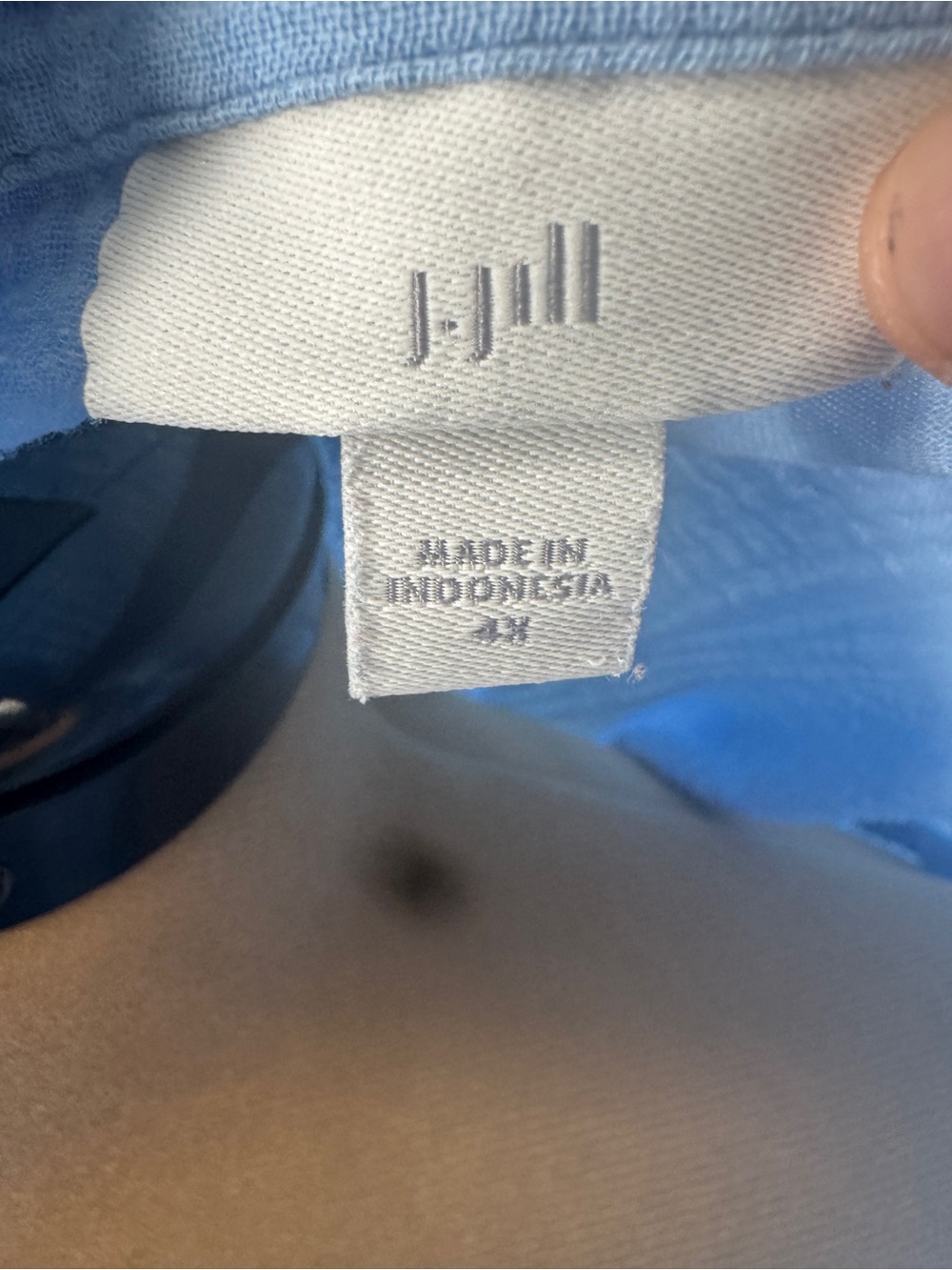 J. Jill Sky Blue Button-Front Maxi Dress 0174 - Picture 5 of 6